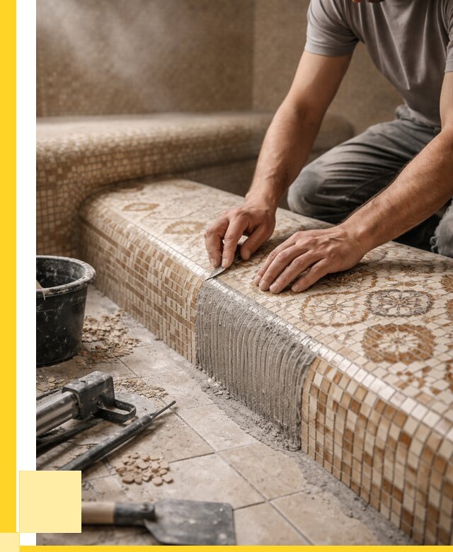 Плитка для хамама под ключ в Конаково от 3548 р. | ЭриданКнк